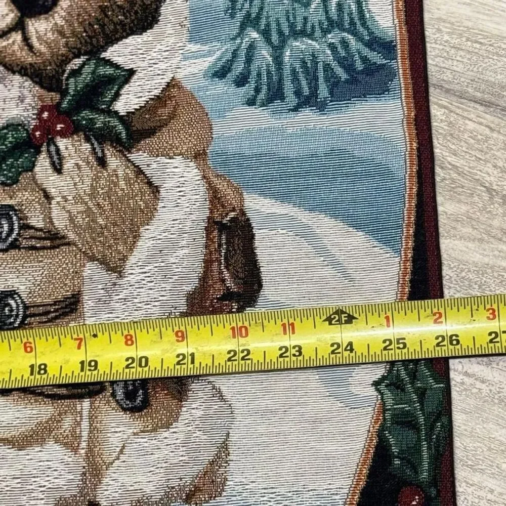 Vintage‎ Boyds Bears and Friends Christmas Edmund & Bailey Tapestry Wall Hanging